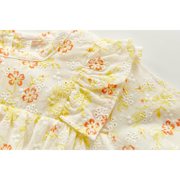 Floral print bodysuit dress (0-6months)