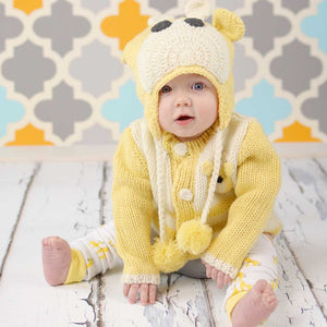 Yellow knit jumper (New born -6 months)