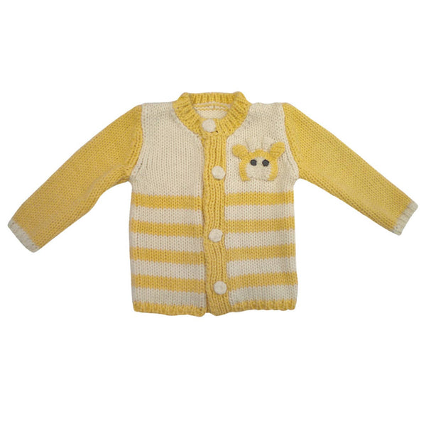 Yellow knit jumper (New born -6 months)