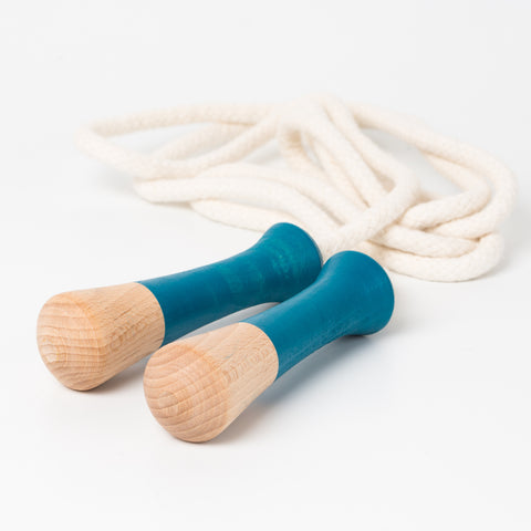 Blue Wooden skipping rope