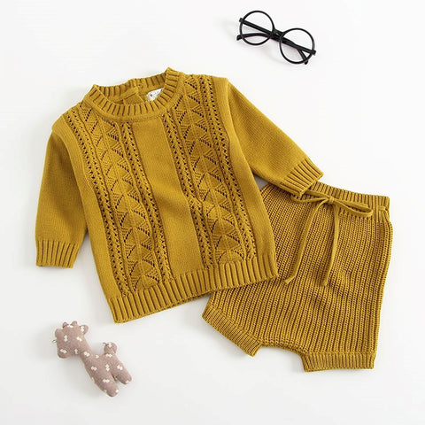Mustard Two piece jumper and pants (12-18months)