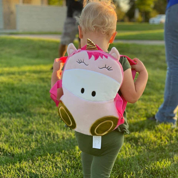 Soft plush backpack- Luna Unicorn