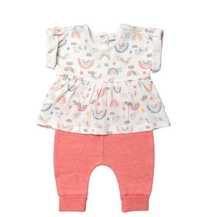 Organic cotton top and pants (0-18 months)