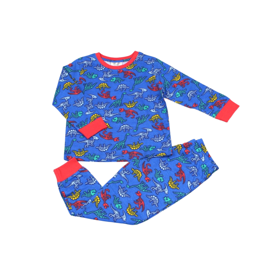 Blue all over print pyjamas set (2-6 years)