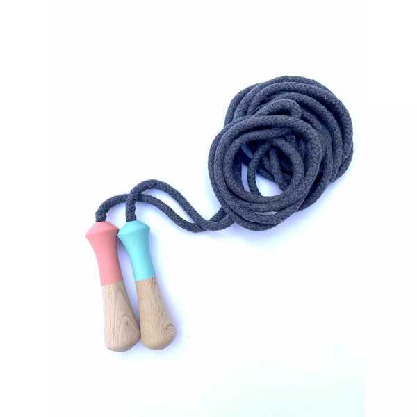 Mint & coral long jump rope